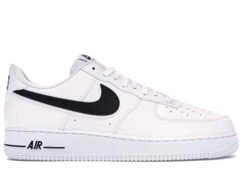 nike air zwart met wit|zwarte Nike Air force 1.